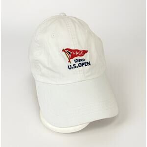 Los Angeles Country Club LACC 123rd US Open Ahead Adjustable Golf Hat Cap White